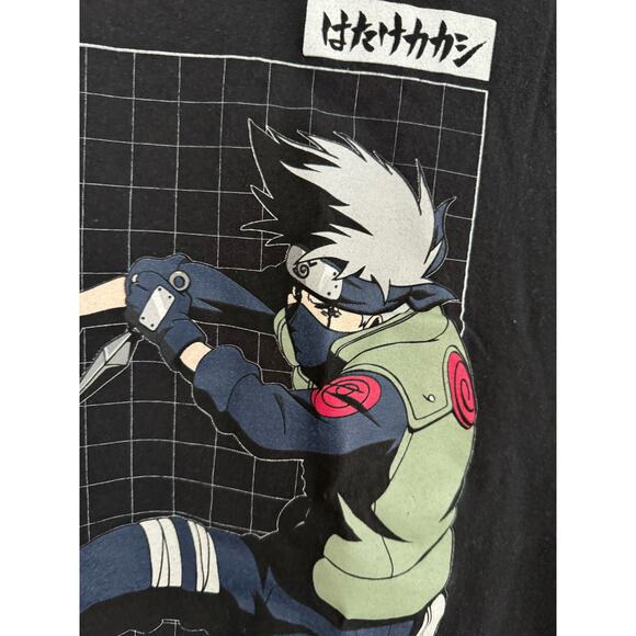 Vintage 2002 Naruto Kakashi T Shirt 100% Cotton Size Small - Picture 3 of 5